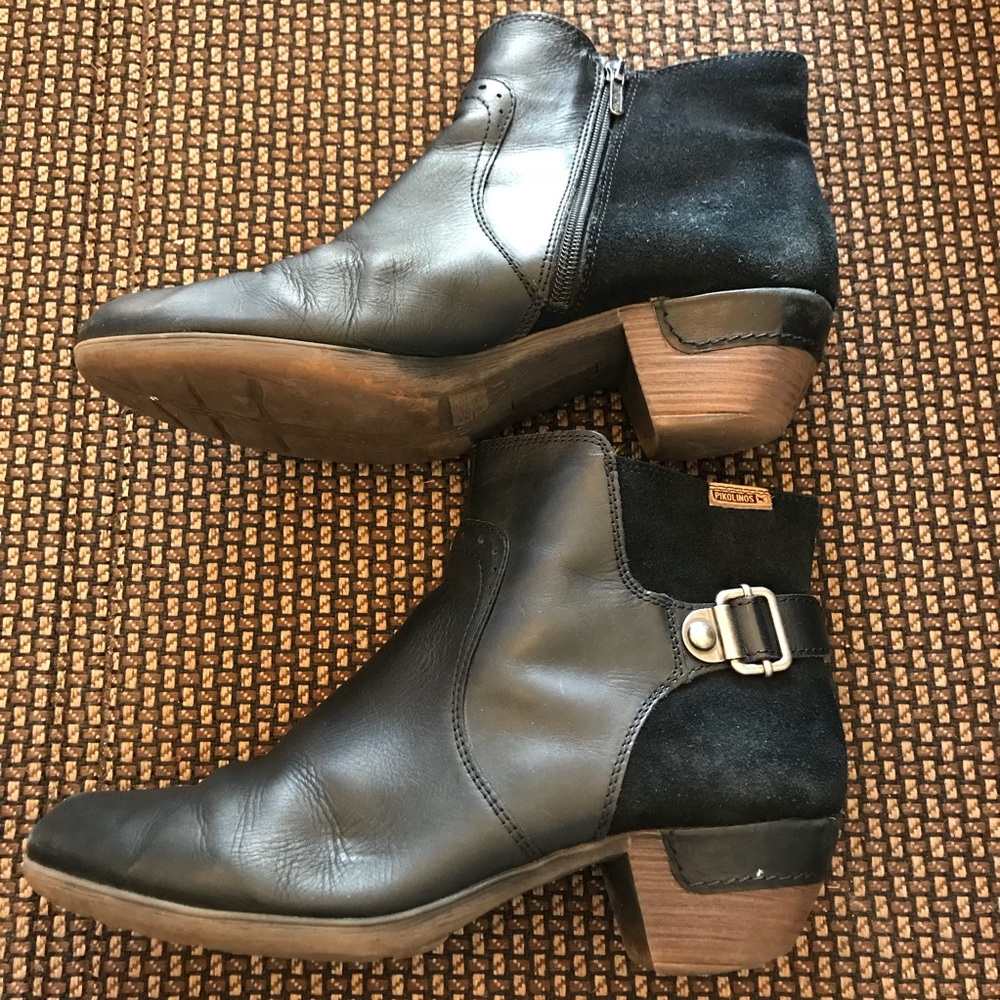 COPY - Pikolinos Leather Ankle Boots w/ Zip - Size EU 41